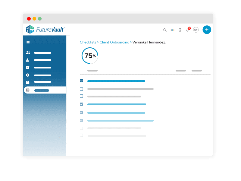 Custom Checklists - Client Onboarding