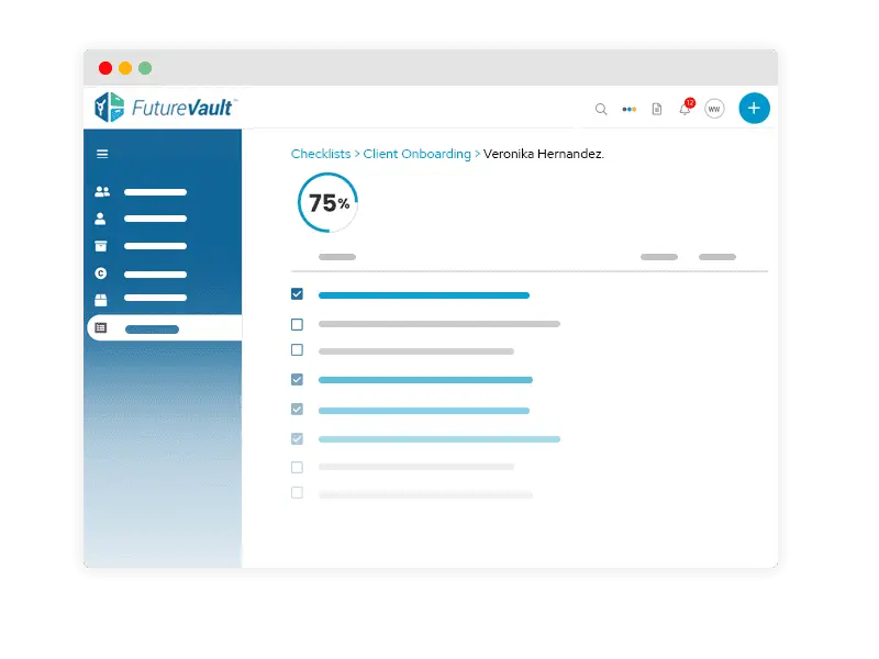 Custom Checklists - Client Onboarding