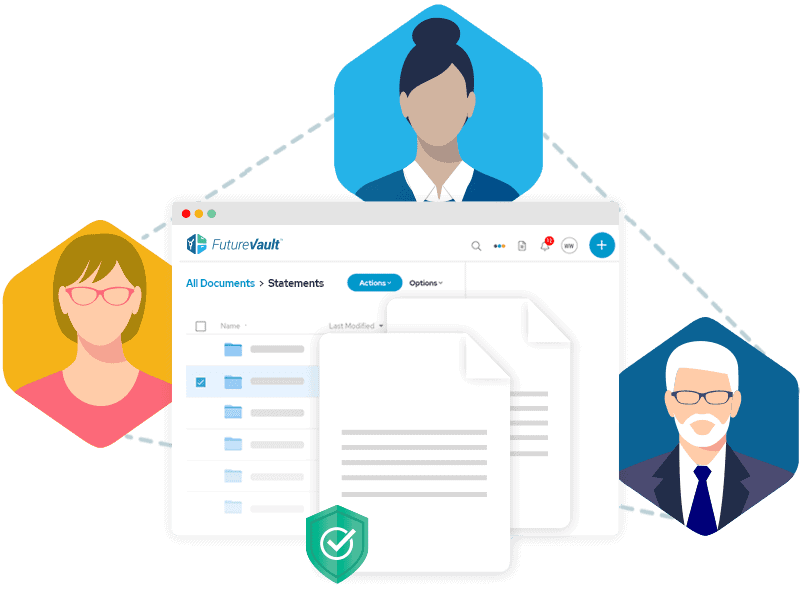 FutureVault Digital Vault Platform - Deliver Client Satements
