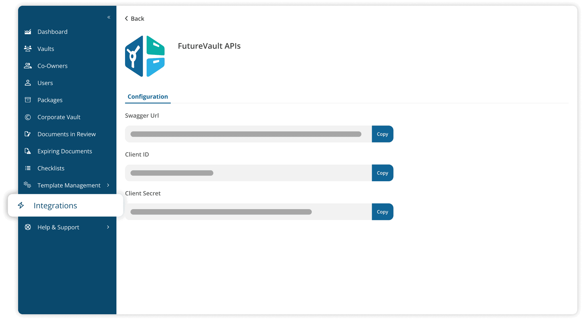 FutureVault APIs and Integrations - AI-Powered Digital Vaults