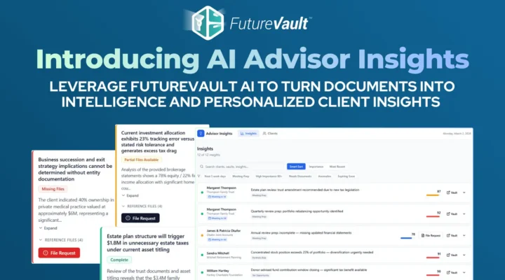AI Advisor Insights Engine Powered by FutureVault