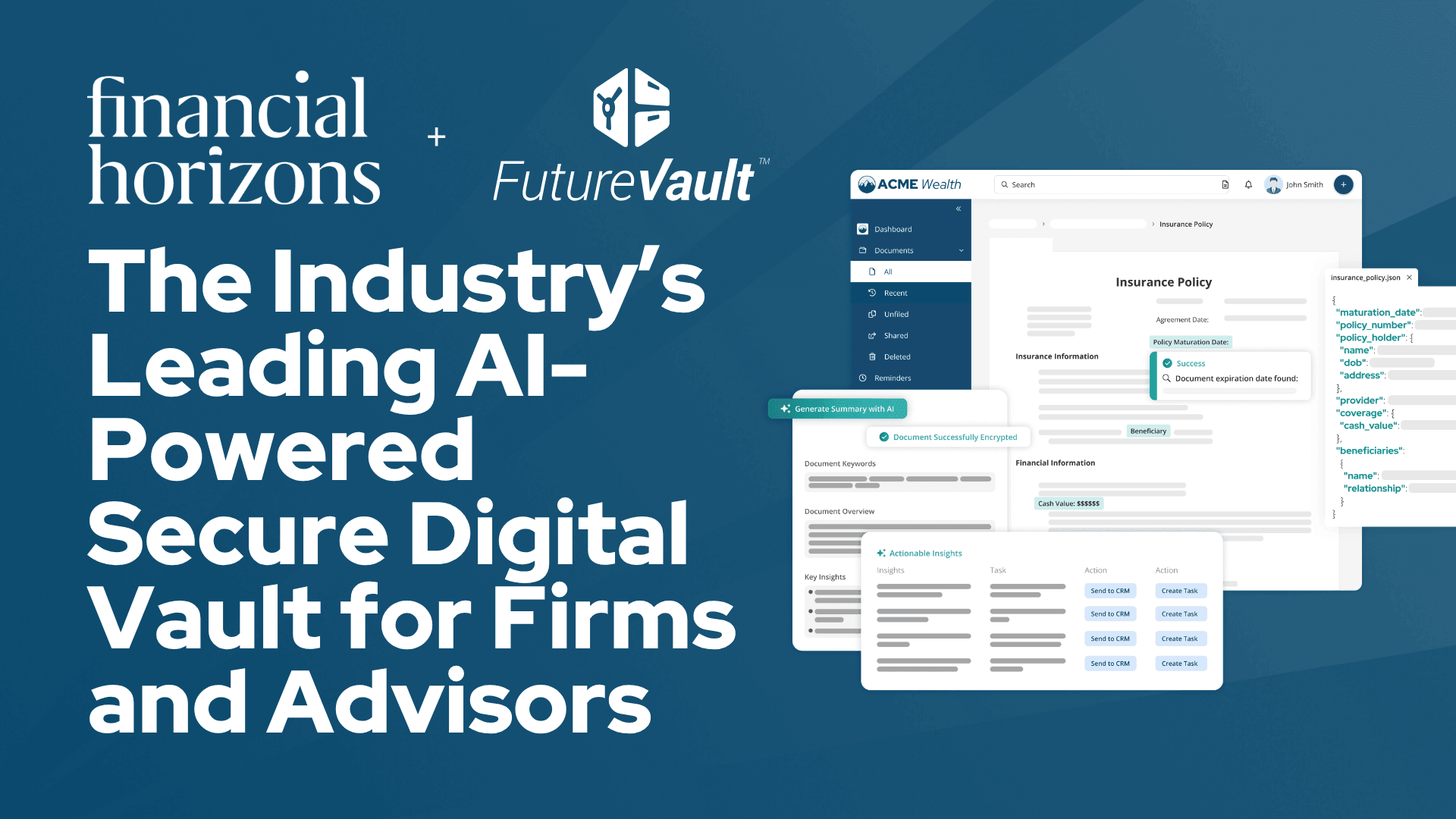 Financial Horizons + FutureVault | FutureVault - The AI Powered Digital ...